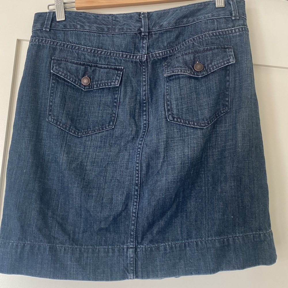 Gap Denim Button Down Skirt - 10 - image 3